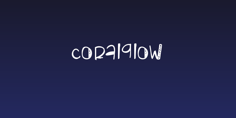 CoralGlow Social Header