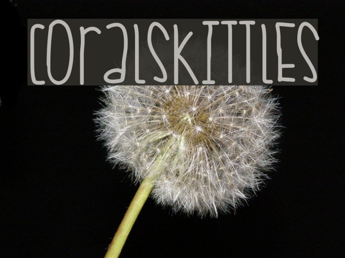 CoralSkittles Font examples