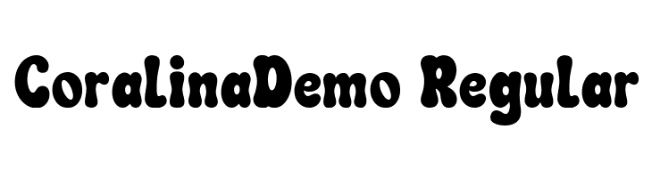 CoralinaDemo Regular  font caratteri gratis