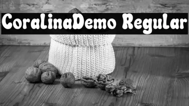CoralinaDemo Regular Schriftart examples