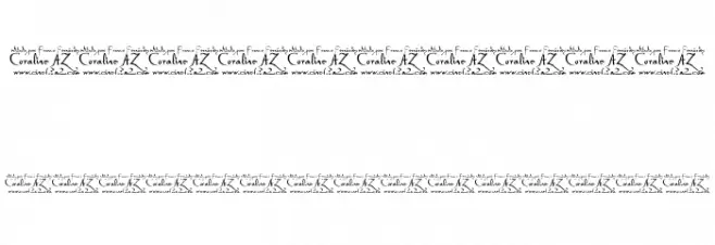 CoralineAZ Font OTHER CHARS