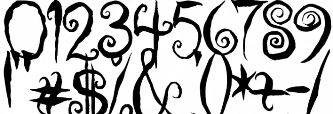 Coraline's Cat Font OTHER CHARS