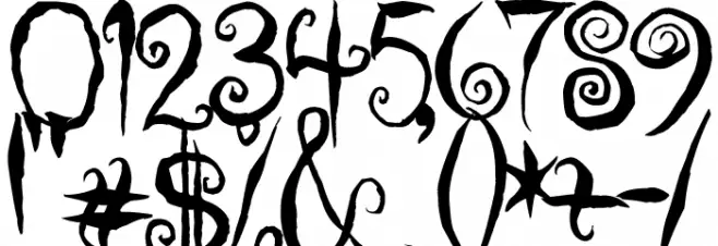 Coraline's Cat Font OTHER CHARS