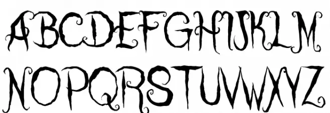 Coraline's Cat Шрифта ВЕРХНИЙ