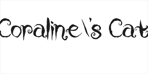 Coraline's Cat Logo