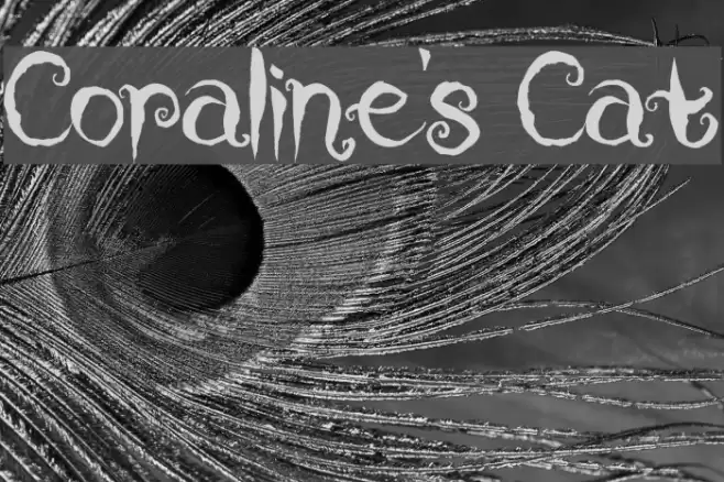 Coraline's Cat Font examples