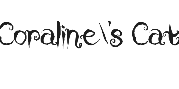 Coraline's Cat Logo