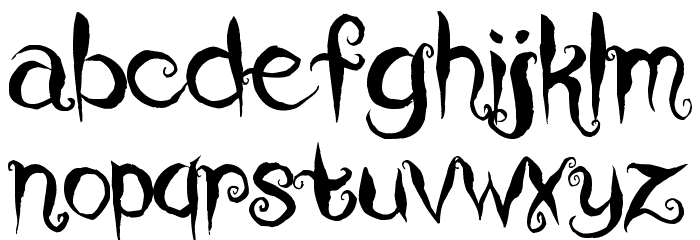 Coraline's Cat Font LOWERCASE