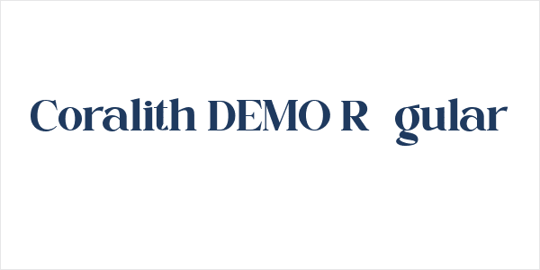 Coralith DEMO Regular Logo