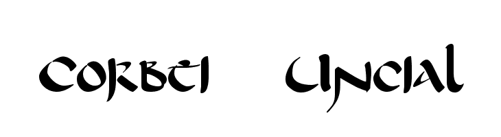Corbei Uncial Schriftart