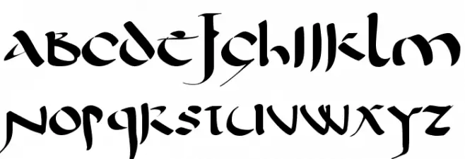 Corbei Uncial フォント 大文字