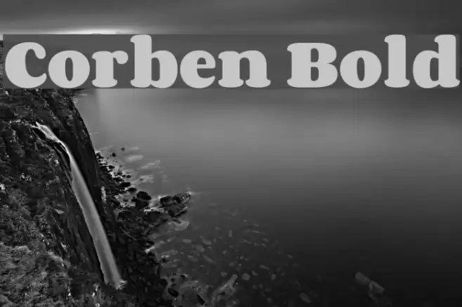 Corben Bold Font examples