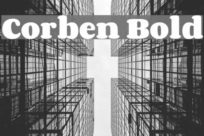 Corben Bold Font examples