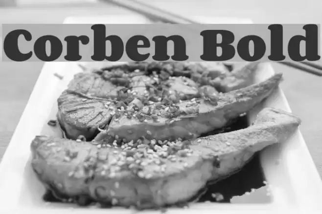 Corben Bold Font examples