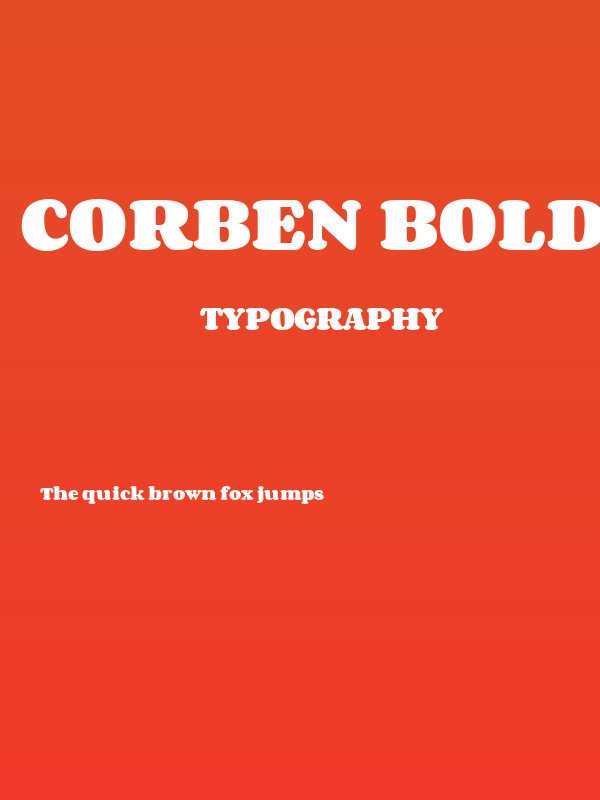 Corben Bold Poster