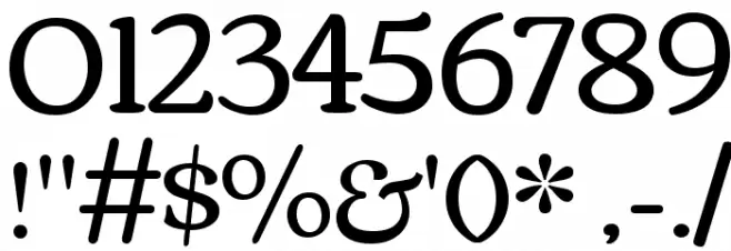 Corben Regular Font OTHER CHARS