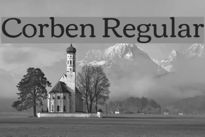 Corben Regular Font examples