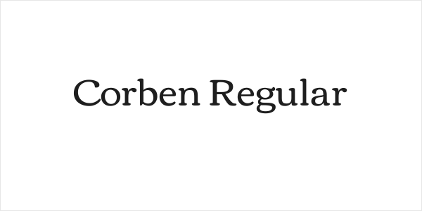 Corben Regular Logo