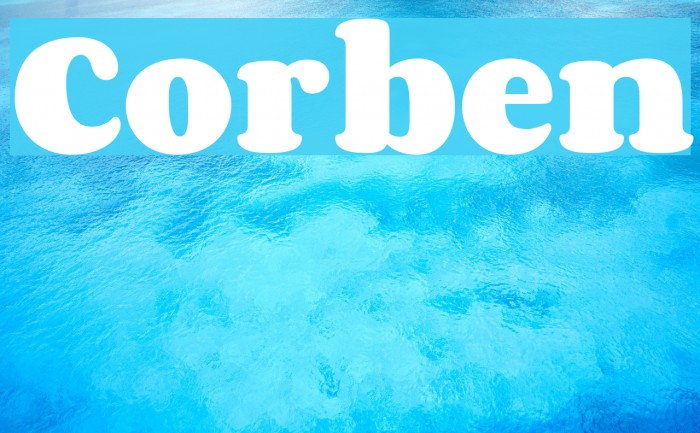 Corben Font examples