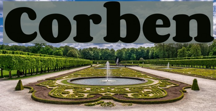 Corben Font examples
