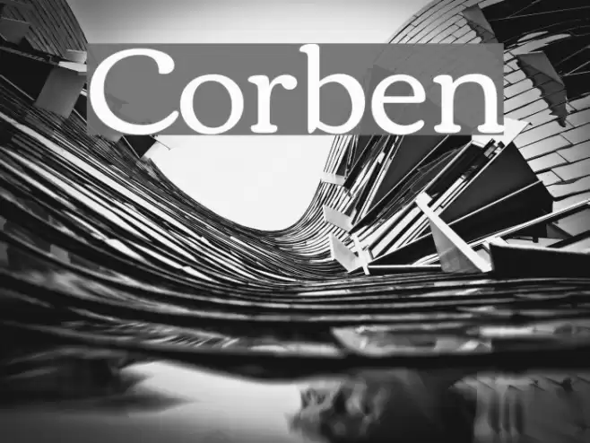 Corben Font examples