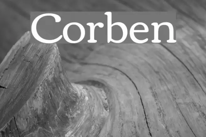 Corben Font examples
