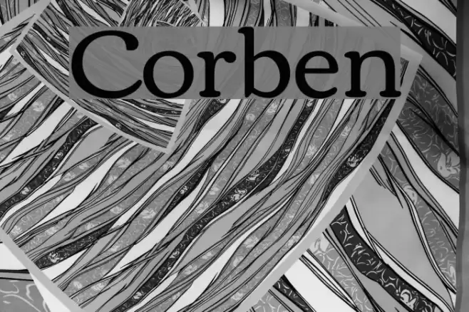 Corben Font examples
