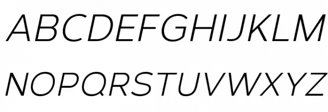Corbert Italic Fonte MAIÚSCULAS