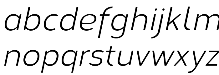 Corbert Italic Font LOWERCASE
