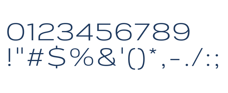 Corbert Regular Wide Other Characters