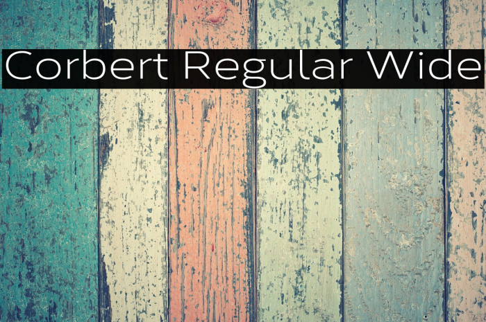 Corbert Regular Wide Example 2