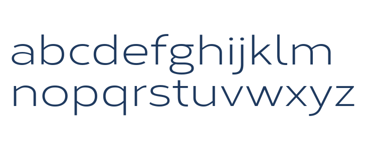 Corbert Regular Wide Lowercase