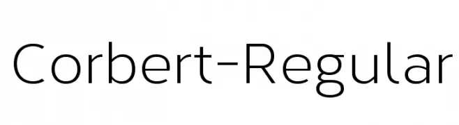 Corbert-Regular  Free Fonts Download