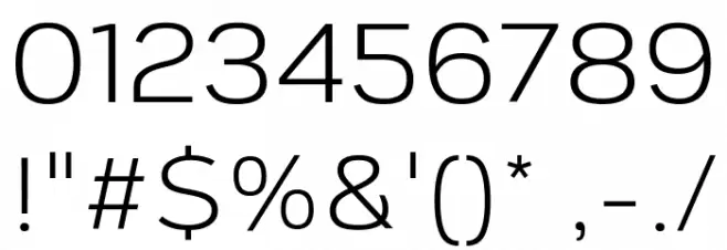 Corbert Regular Font OTHER CHARS