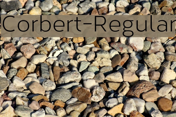 Corbert-Regular Font examples