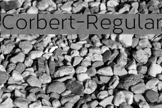 Corbert-Regular Font examples