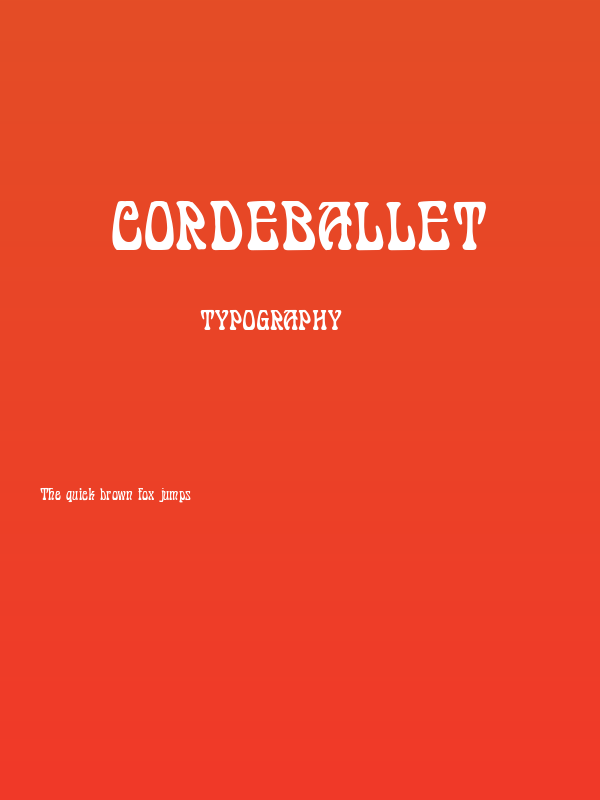 Cordeballet Poster