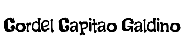 Cordel Capitao Galdino  Frei Schriftart Herunterladen