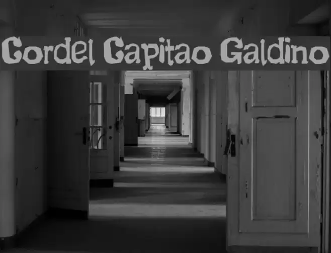 Cordel Capitao Galdino Font examples