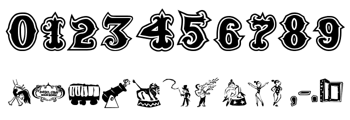 Cordel Circo Mambembe Outline Bold Font OTHER CHARS