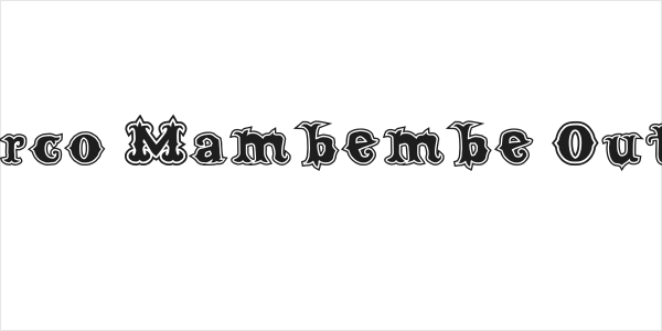 Cordel Circo Mambembe Outline Bold Logo