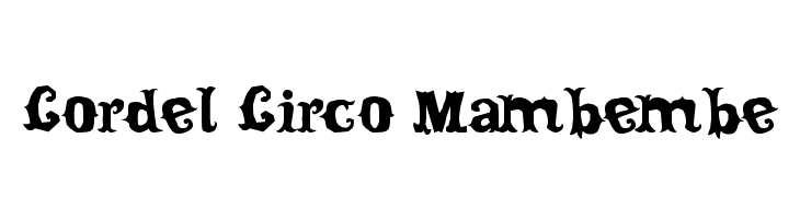 Cordel Circo Mambembe Font