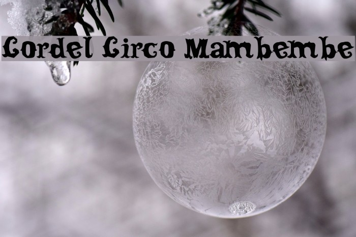Cordel Circo Mambembe Font examples