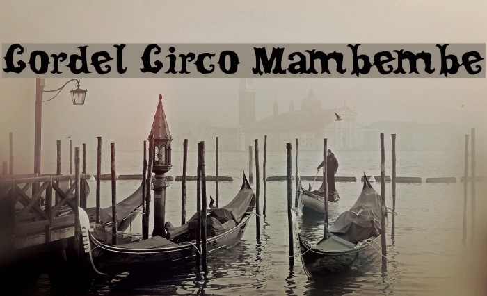 Cordel Circo Mambembe Font examples