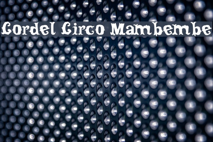 Cordel Circo Mambembe Font examples