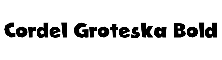 Cordel Groteska Bold  フリーフォントのダウンロード