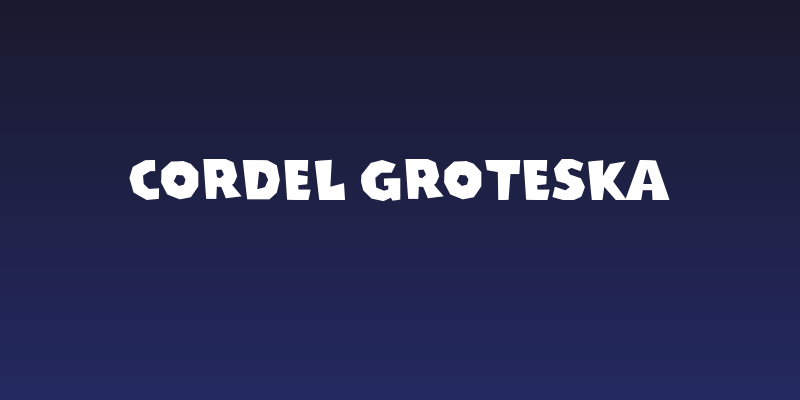 Cordel Groteska Social Header