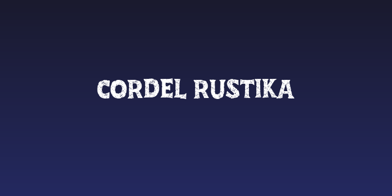 Cordel Rustika Social Header