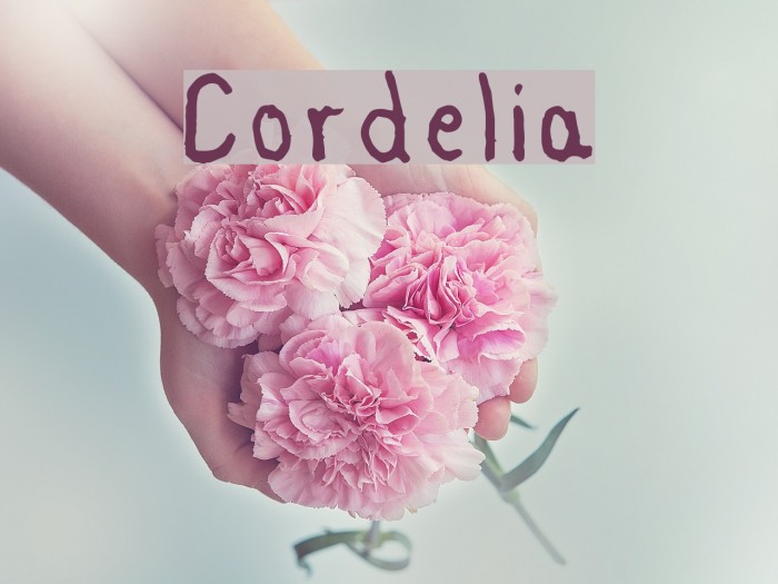 Cordelia Font examples