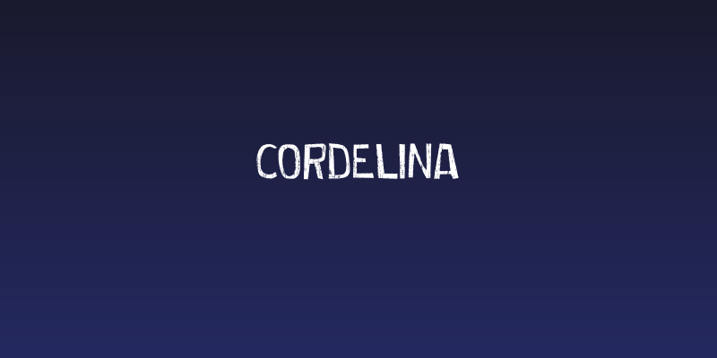 Cordelina Social Header
